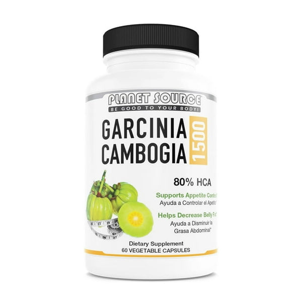 Planet Source Garcinia Cambogia 1500 Vegetable Capsules 60ct