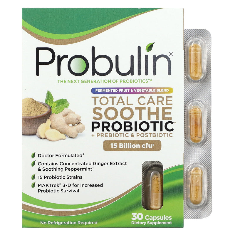 Probulina probiótico Total Care 15 mil millones de caplets 30ct