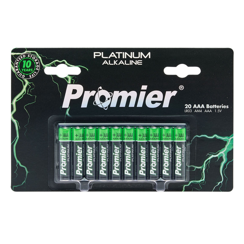 Promier AAA Alkaline Battery 20 Pack