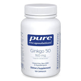 Encapsulaciones puras ginkgo 50 160mg 120 cápsulas