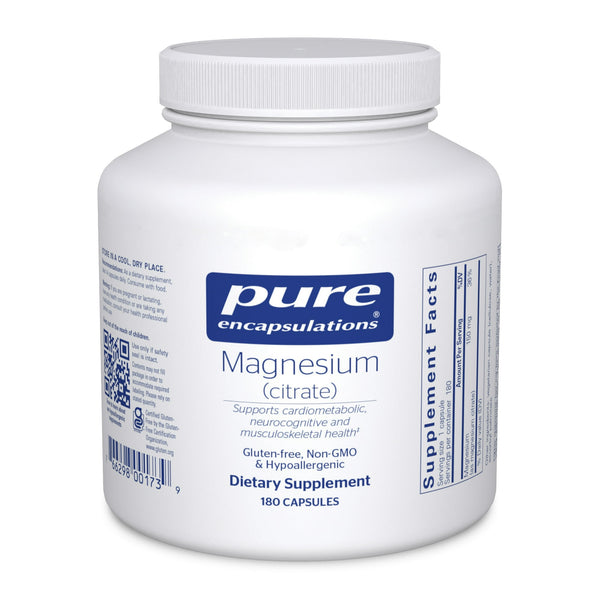 Pure Encapsulations Magnesium Citrate Capsules 180ct