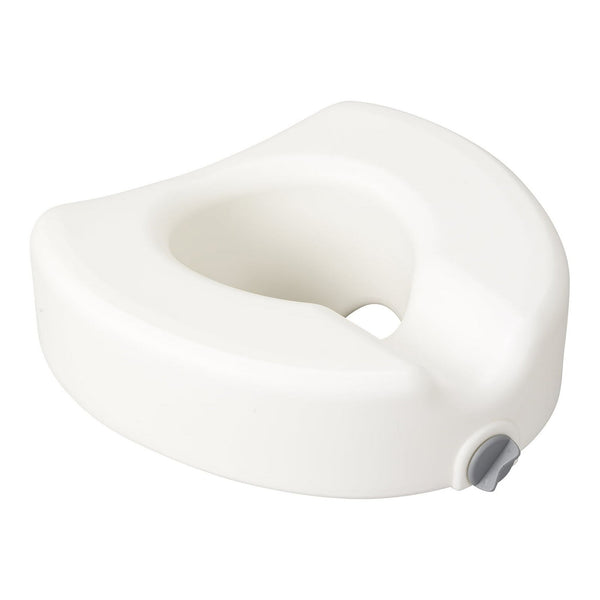 Drive Medical Premium Plastic Raised Toilet Seat with Lock, Elongated