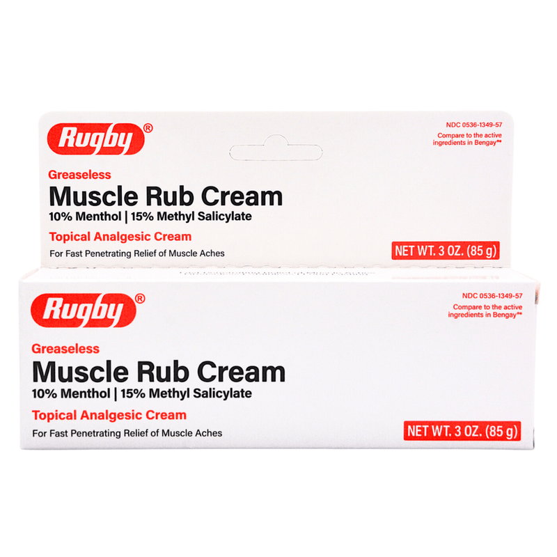 Rugby Muscle Rub Menthol Cream 3oz