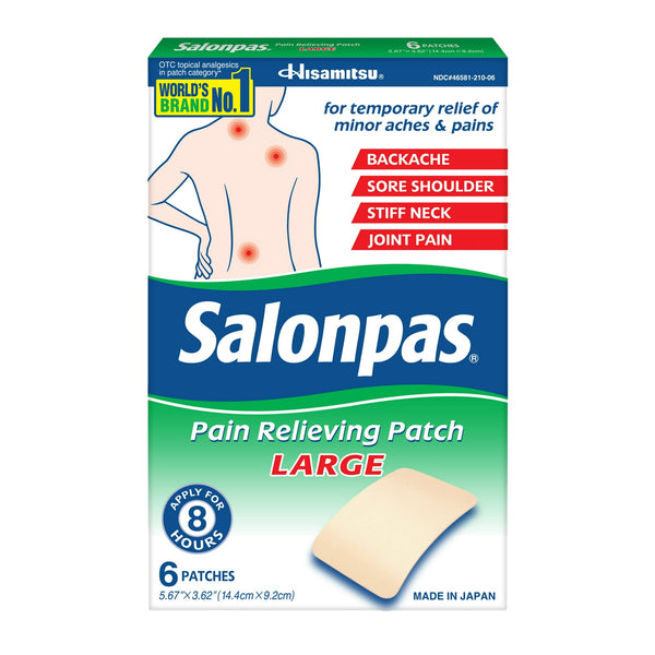 Salonpas Pain Relieving Patch Large 6 ct