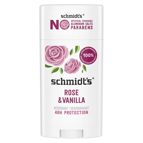 Schmidts Rose & Vanilla Deodorant 2.65 oz