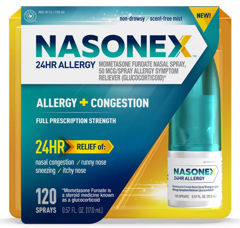 Nasonex 24 Hour Allergy + Congestion Spray