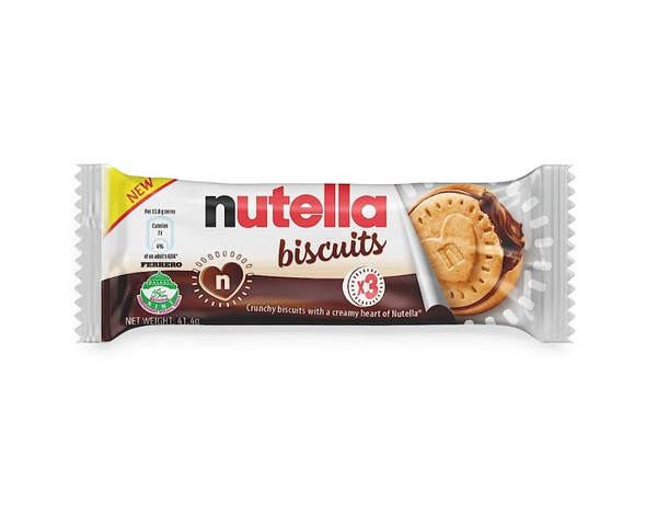 Nutella Ferrero Biscuits 3 Cookies 41.4 gr