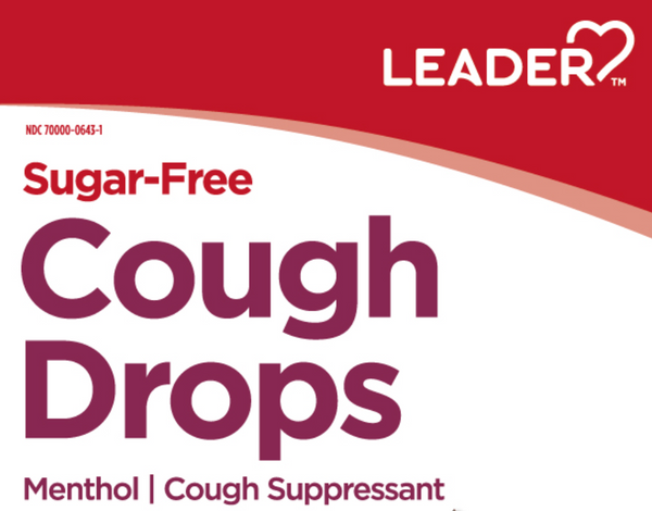 Leader Cough Drops Menthol Sugar Free 30ct