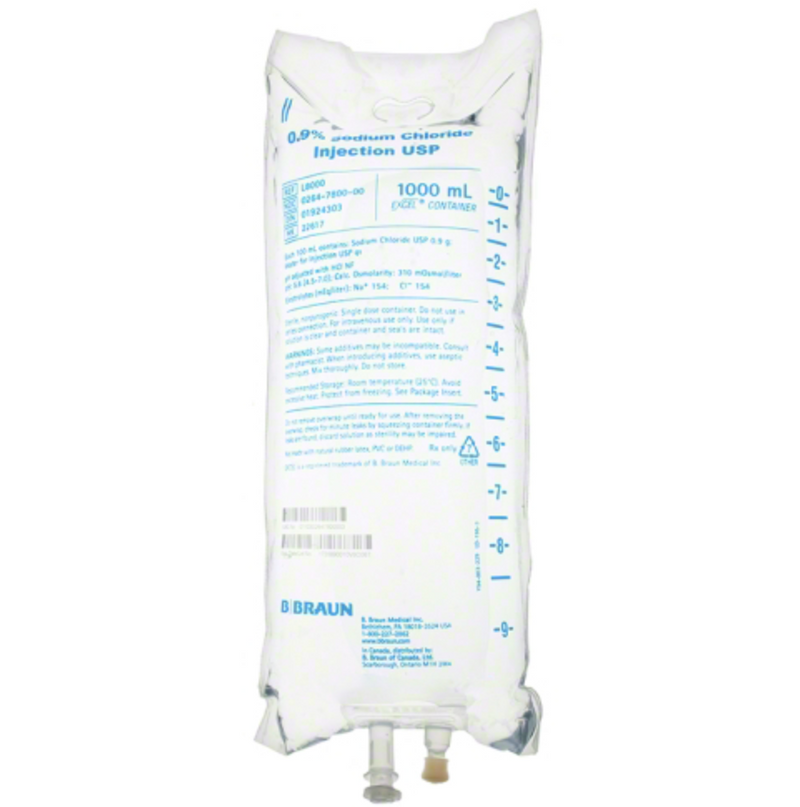 B Braun Sodium Chloride Usp 0.9% 1000Ml