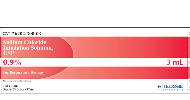 Ritedose Sodium Chloride Inhalation Solution 3ml 100ct