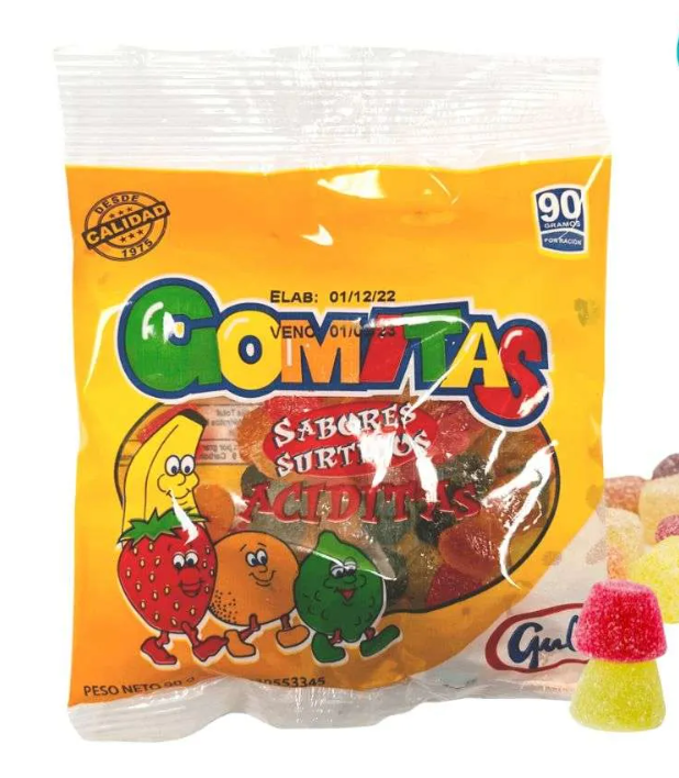 Guli Gomitas aciditas 90gr