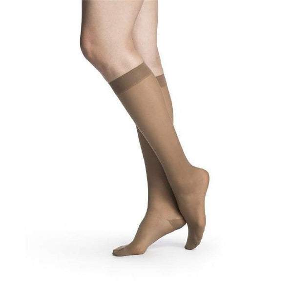 Sigvaris Eversheer 15-20mmHg Knee Closed Toe High Suntan SS