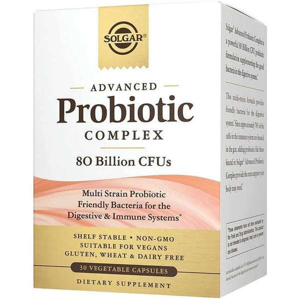 Solgar Advanced Probiotic Complex 80 Billion CFU 30 Vegetable Capsules