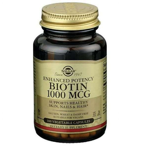 Solgar Biotin Vegetable Capsules 1000mcg 100ct
