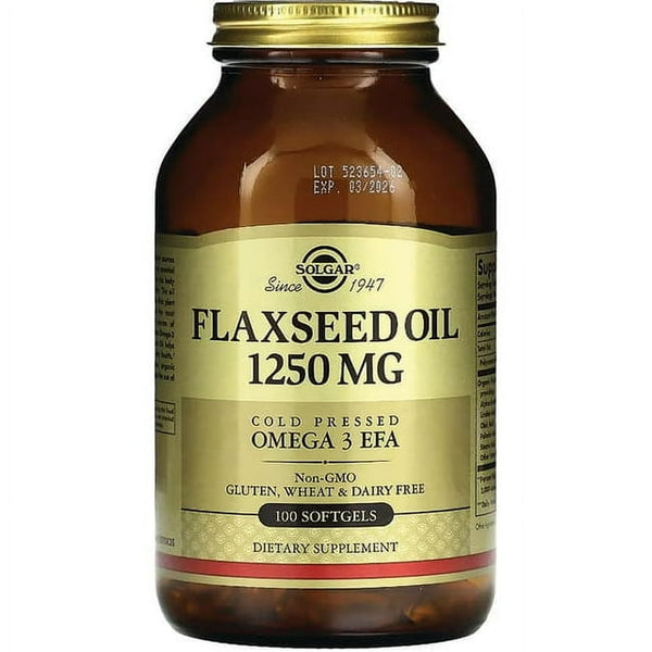 Solgar Flaxseed Oil Softgels 1250mg 100ct