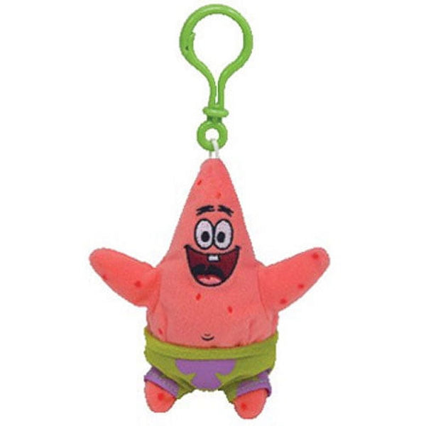 Ty Beanie Boos Sponge Bob Patrick Star Clip