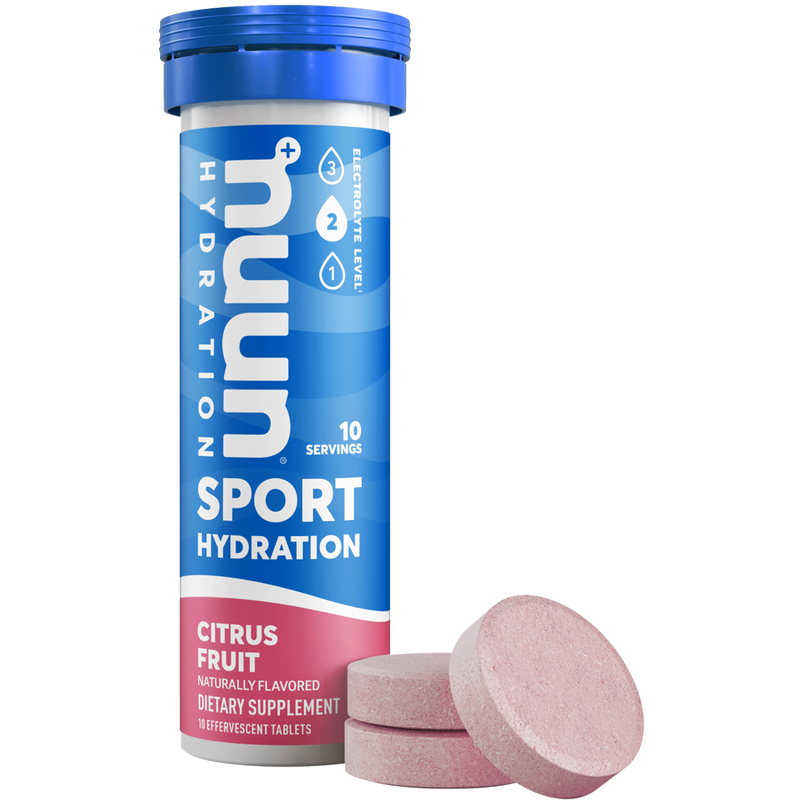 Nuun Hydration Sport Tabletas de frutas de cítricos 10 ct