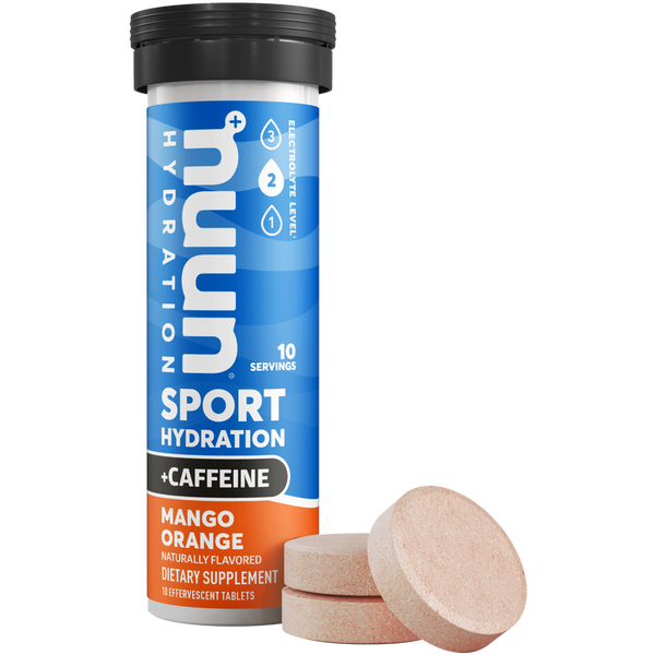 Nuun Hydration Sport Mango Orange +Caffeine Free Tablets 10 ct