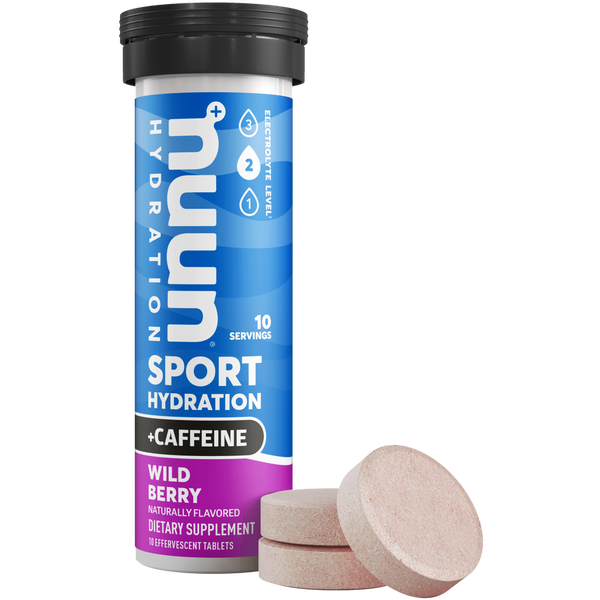 Nuun Hydration Sport Wild Berry +Caffeine Tablets 10 ct