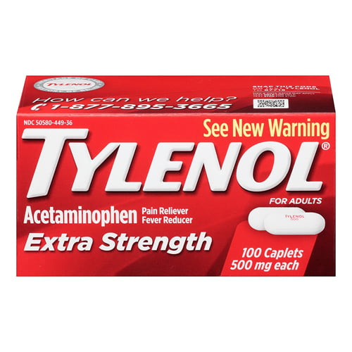 Tylenol Extra Strenght 500mg 100 Caplets