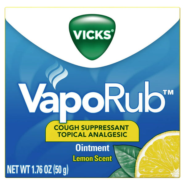 Vicks Vaporub Ointment Lemon Scent 1.76Oz