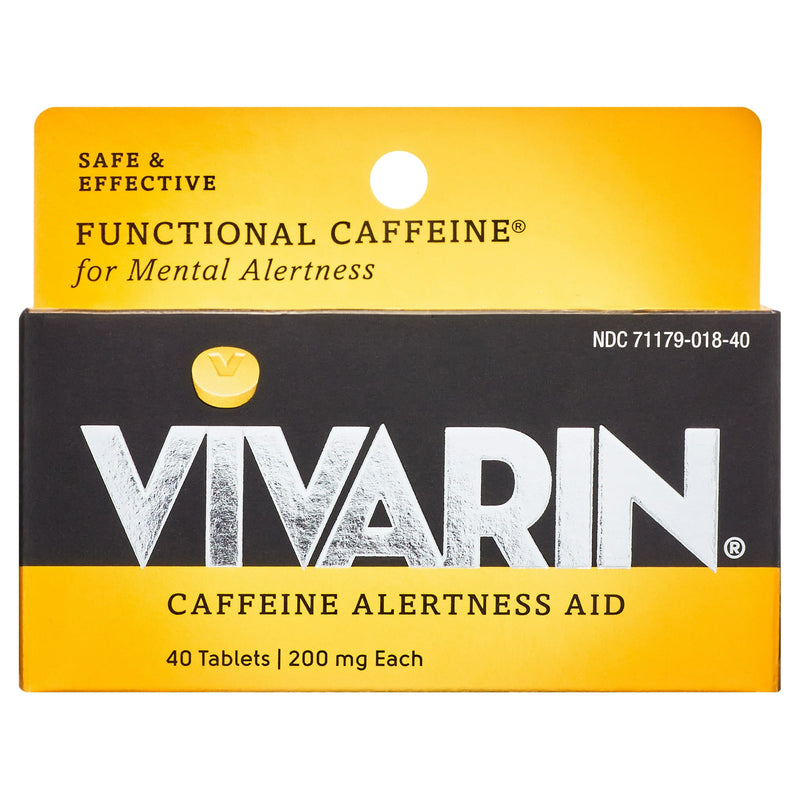 Ayuda de alerta de cafeína de vivarina 220mg tabletas 40ct