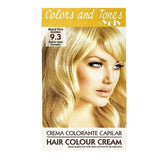 Crema de color de cabello yoly en negrita muy dorado 9.3