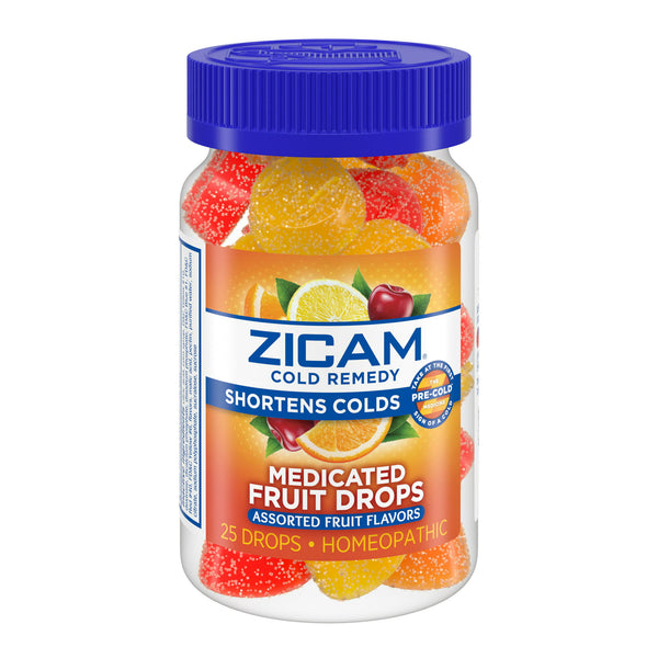 Zicam Cold Remedy Medicated Drops Fruit 25ct
