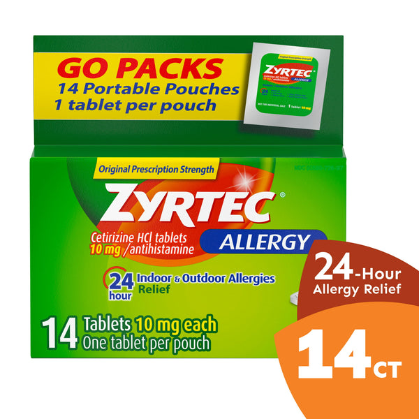 Zyrtec Allergy 24Hr Tablets 10Mg 14ct