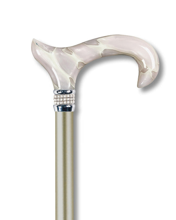 Medbasix Diamond & Pearls Cane White