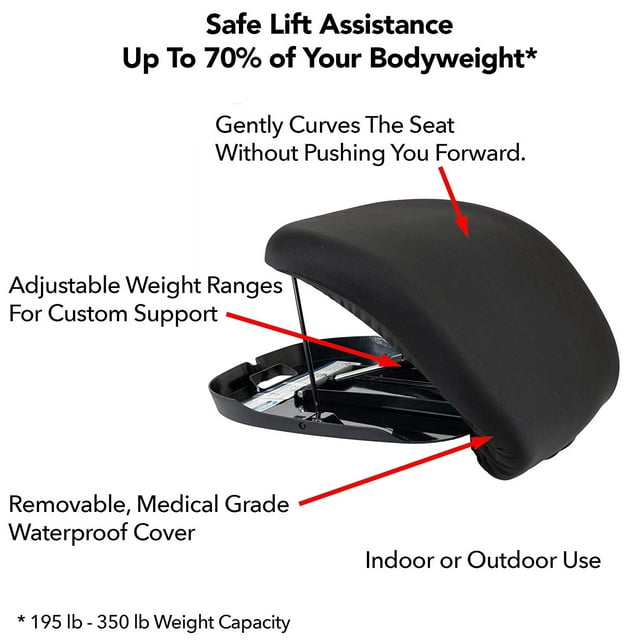 Carex Uplift Premium Seat Assist 300 Plus Size (195-350 lb)