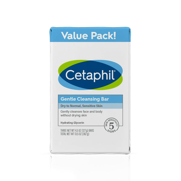 Cetaphil Gentle Cleansing Bar 4.5oz 3ct