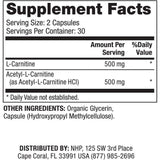 Dr. Mercola Cápsulas del complejo Carnitina 60CT