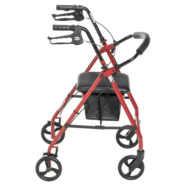 Drive Medical Rollator Rolling Walker with 6" Wheels