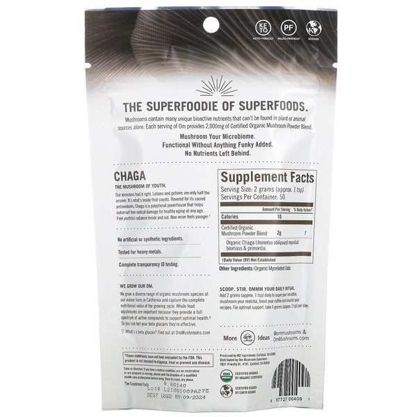 Om Chaga Superfood Powder 3.5oz