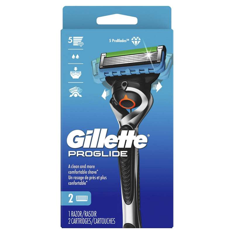 Gillete Fusion 5 Proglide Razor + 2 Cartridges