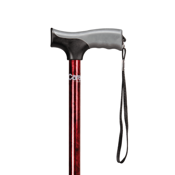 Carex Soft Grip Cane Red Designer