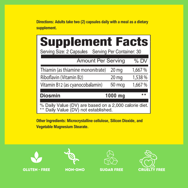 Arymar Diosmin más cápsulas de 900 mg 120ct