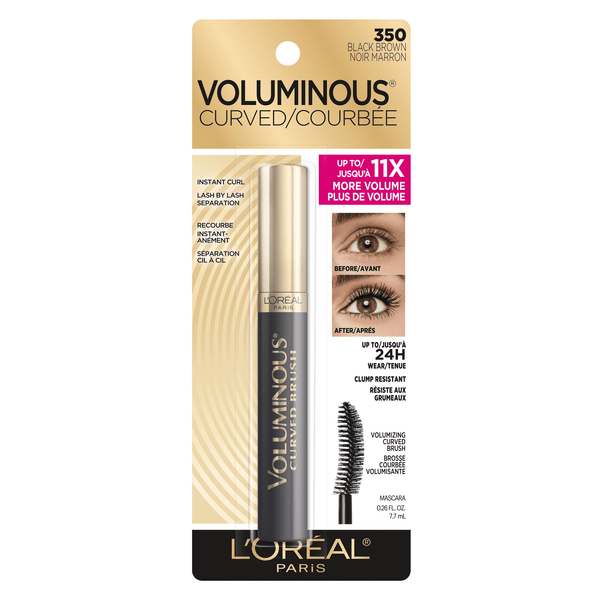 Loreal VVoluminous Original Curved Brush Mascara Black Brown 350