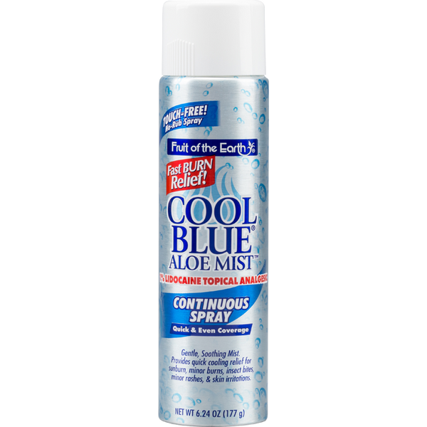 Fruit of the Earth Cool Blue Burn Relief Aloe Spray 6 oz