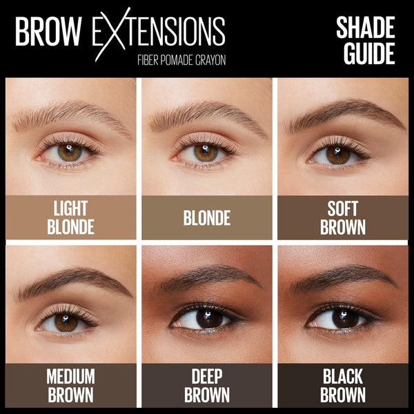 Maybelline Brow Extensions Fiber Pomade Eyebrow Crayon