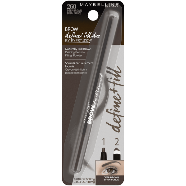 Maybelline New York Eyestudio Brow Define and Fill Duo 0.2oz