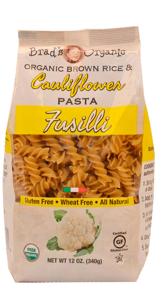 Pasta orgánica de Brad Fusilli Cauliflor 12oz