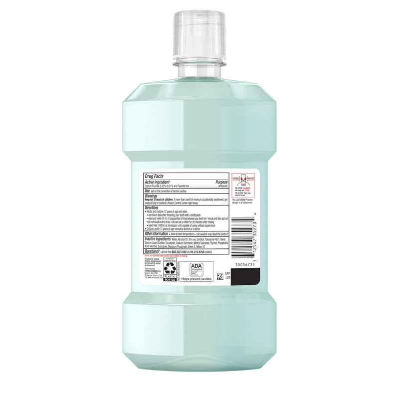 Listerine Enamel Strength Anticavity Fluoride Mint Mouthwash 1lt