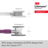 Littmann estetoscopio cardiología iv ciruela