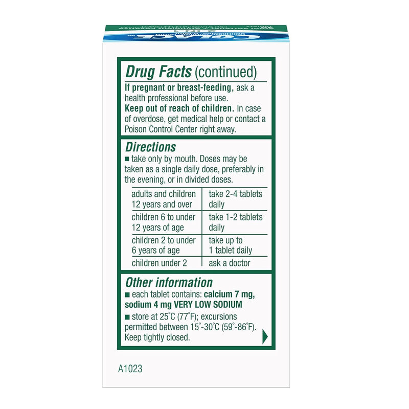Colace Docusate Sodium 2 In 1 50mg 30 Tablets