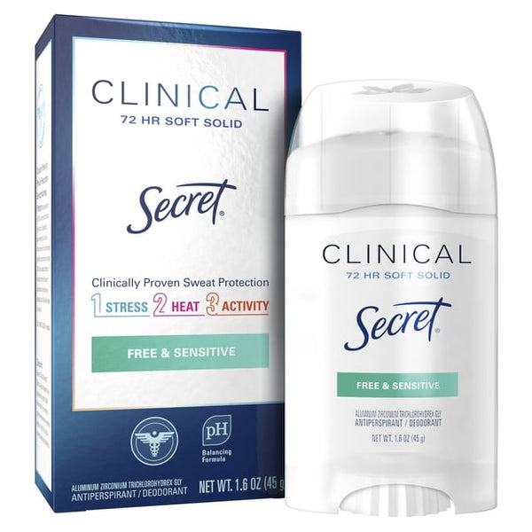 Secret Clinical Strenght Hypoallergenic 1.6Oz