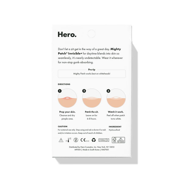 Mighty Patch Invisible Hydrocolloid Acne Pimple Patches 39ct