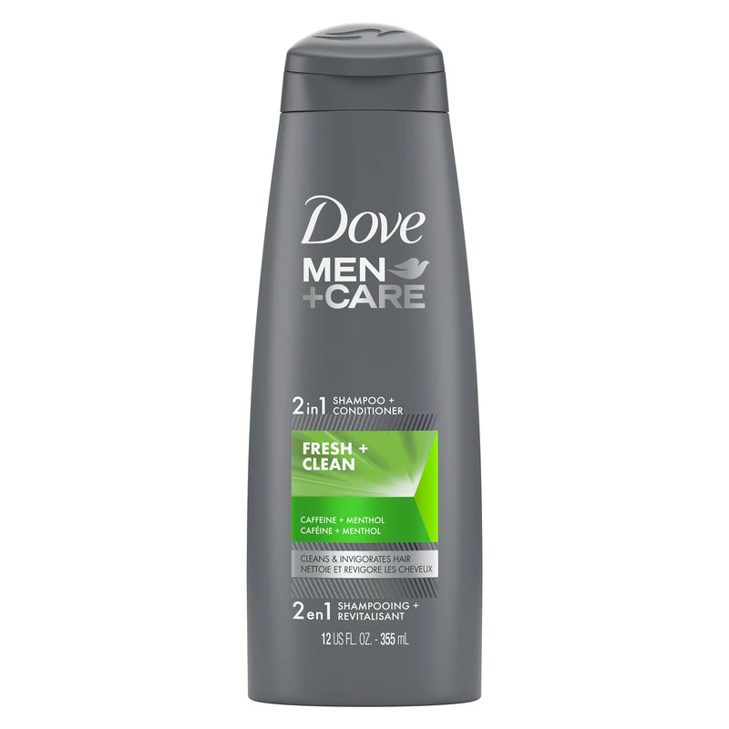 DOVE MEN+CARE FRESH&CLEAN SHAMPOO+ CONDITIONER 12 Oz