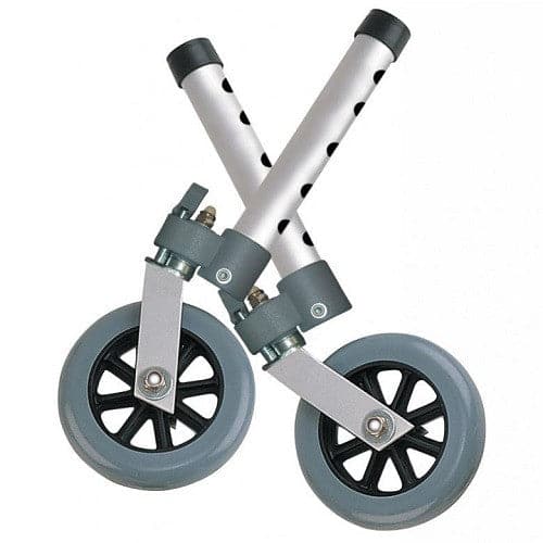 Drive Medical Swivel Lock Walker Wheels, 5"